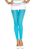 Footless tights blue