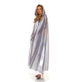 Silver metallic cape