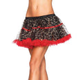 Leopard print tulle petticoat