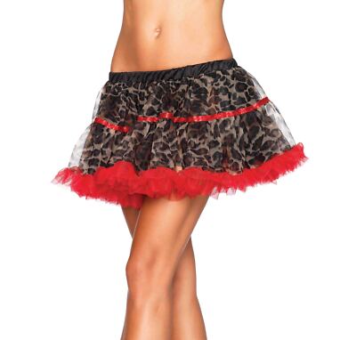 Leopard print tulle petticoat