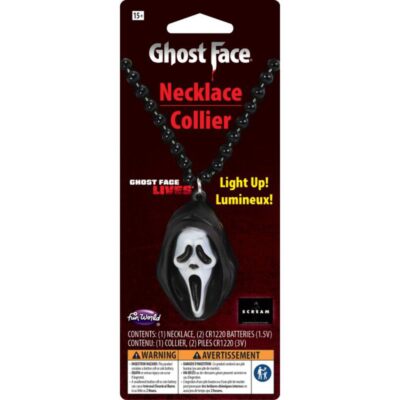 Ghost face necklace