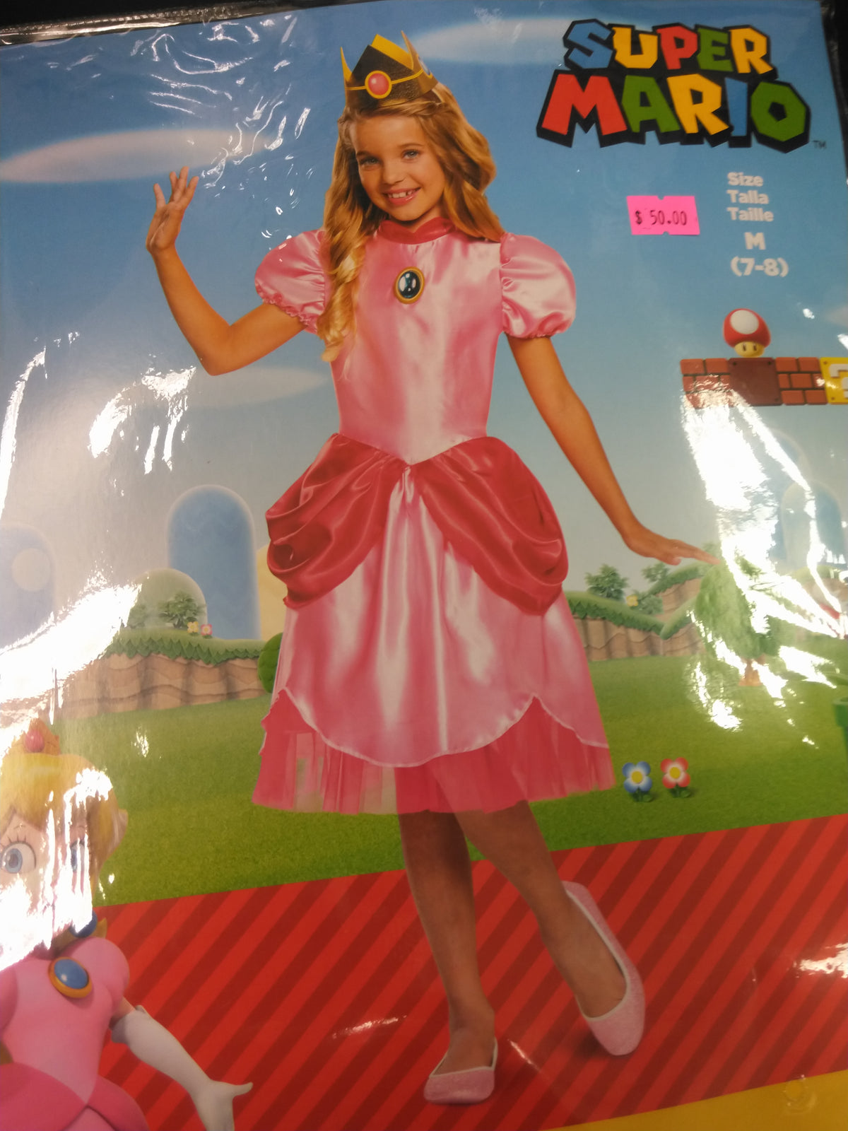 Princess peach child costume