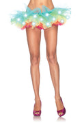 Led light up neon rainbow tutu skirt