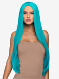 33` long straight center part wig