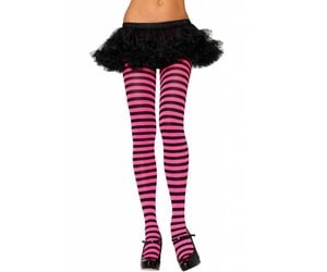 Nylon Striped Tights